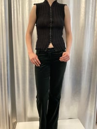 Image 3 of Ribbed Mohair Knit Top With hooks closing 