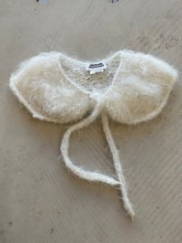 Image 1 of Hand knitted mohair collar 