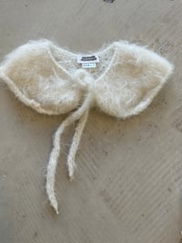 Image 3 of Hand knitted mohair collar 