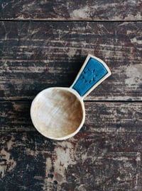Image 2 of Handcarved spalted birch coffee scoop