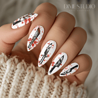 Image 1 of SLASHER HORROR KNIVES HALLOWEEN NAIL DECALS 