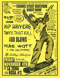 Image 1 of CHANNEL ST. SKATEPARK BENEFIT V @ La Zona Rosa #2, 11/4/05 → flyer lot