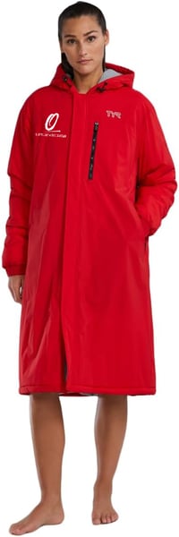 Image 1 of Olympia Logo Embroidered TYR Tech Parka (Red)