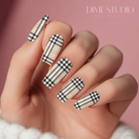 Image 1 of PLAID TARTAN NAIL DECALS 