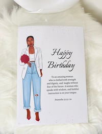 Image 2 of Proverbs 31 Woman Birthday Card 