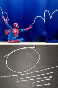 Image 1 of Spider-Man 1/12 web effects For import figures 
