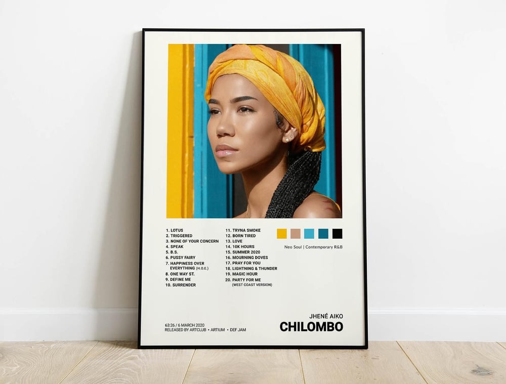 Jhené Aiko - Chilombo Music Album Cover Poster