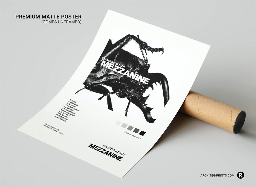 Massive Attack - Mezzanine Music Album Cover Poster