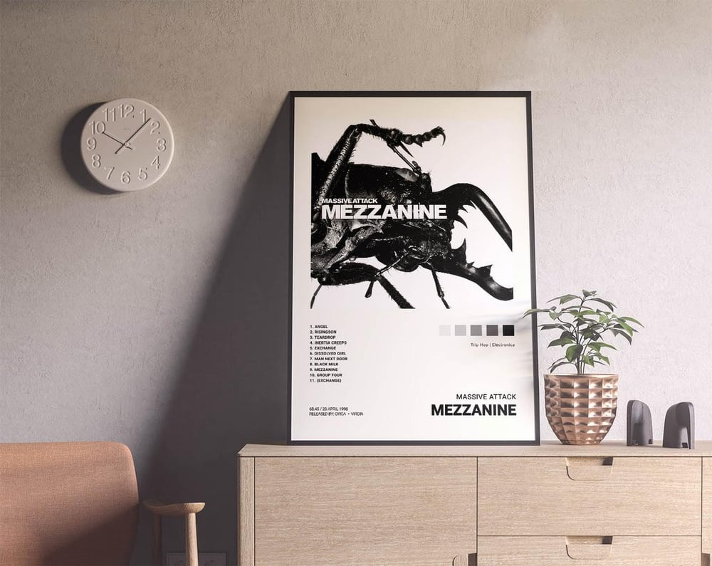 Massive Attack - Mezzanine Music Album Cover Poster