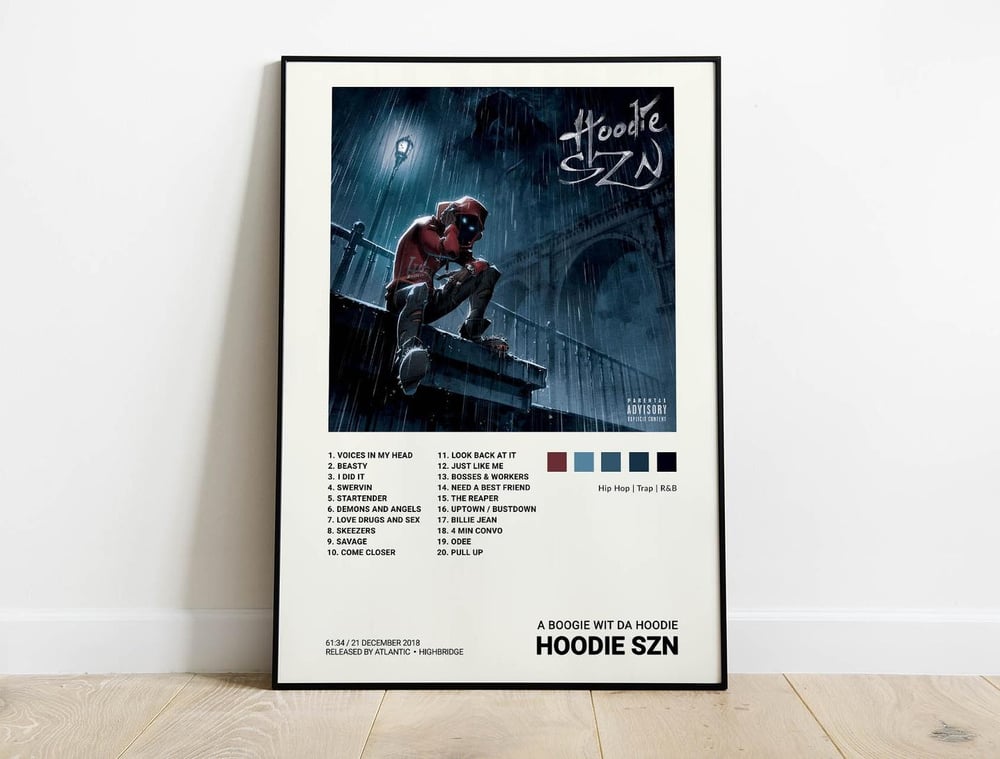 A Boogie Wit Da Hoodie - Hoodie Szn Music Album Cover Poster