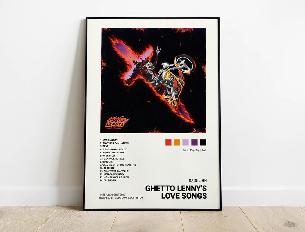SAINt JHN - Ghetto Lenny's Love Songs Music Album Cover Poster