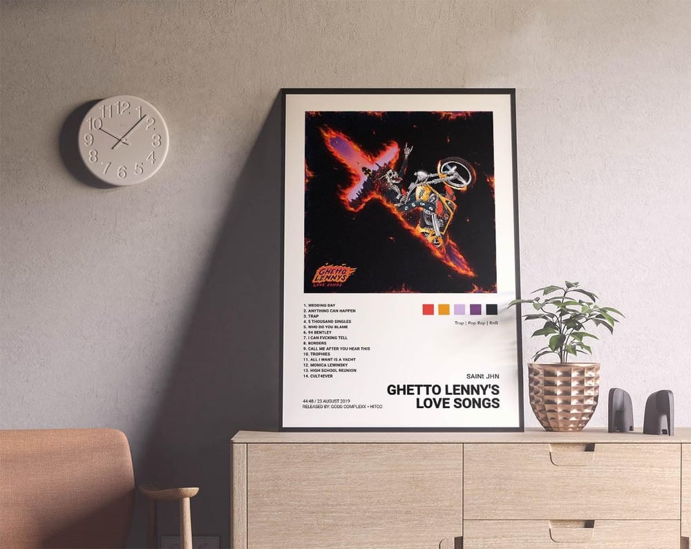 SAINt JHN - Ghetto Lenny's Love Songs Music Album Cover Poster