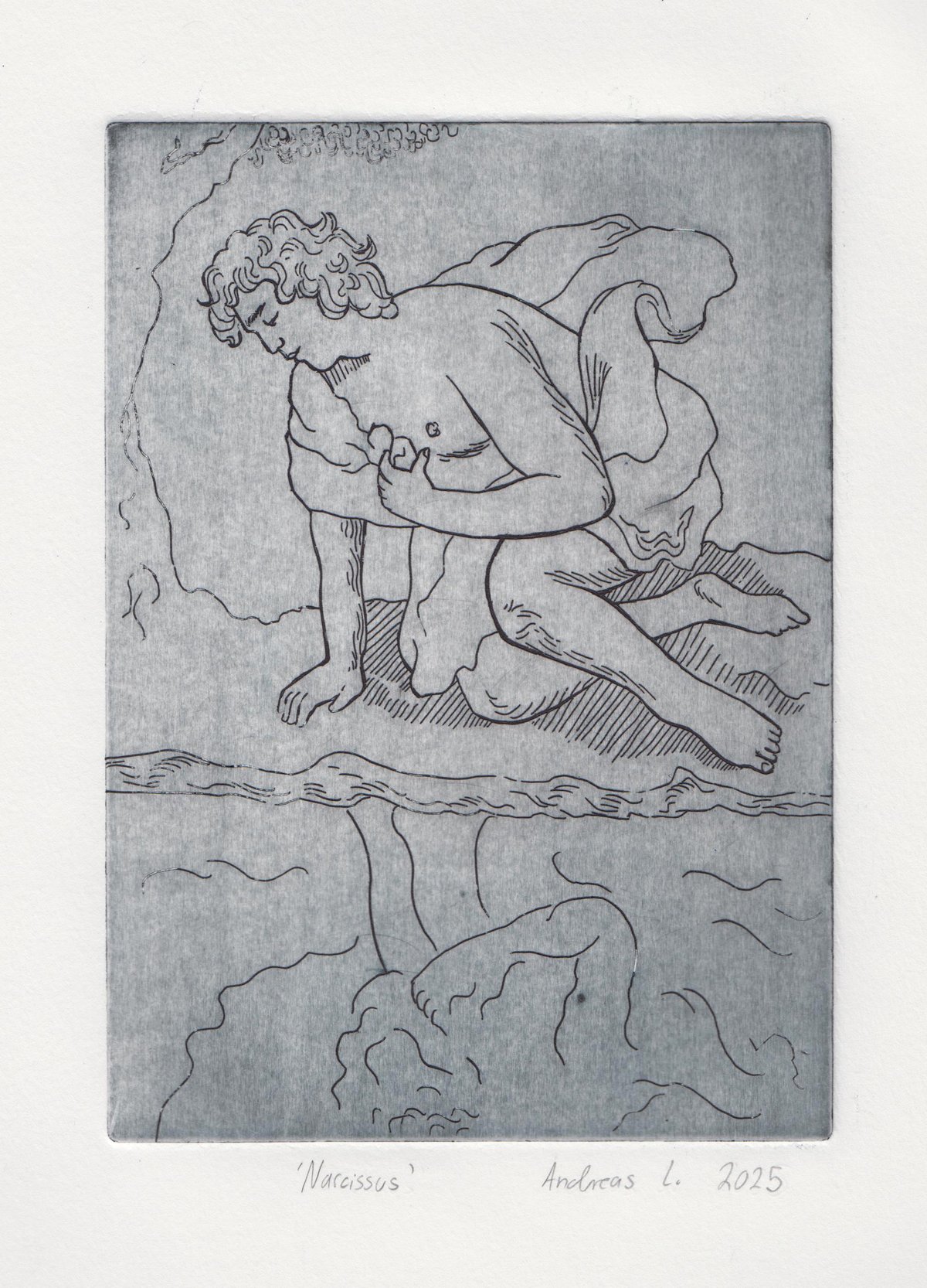 Image of Narcissus (intaglio etching)