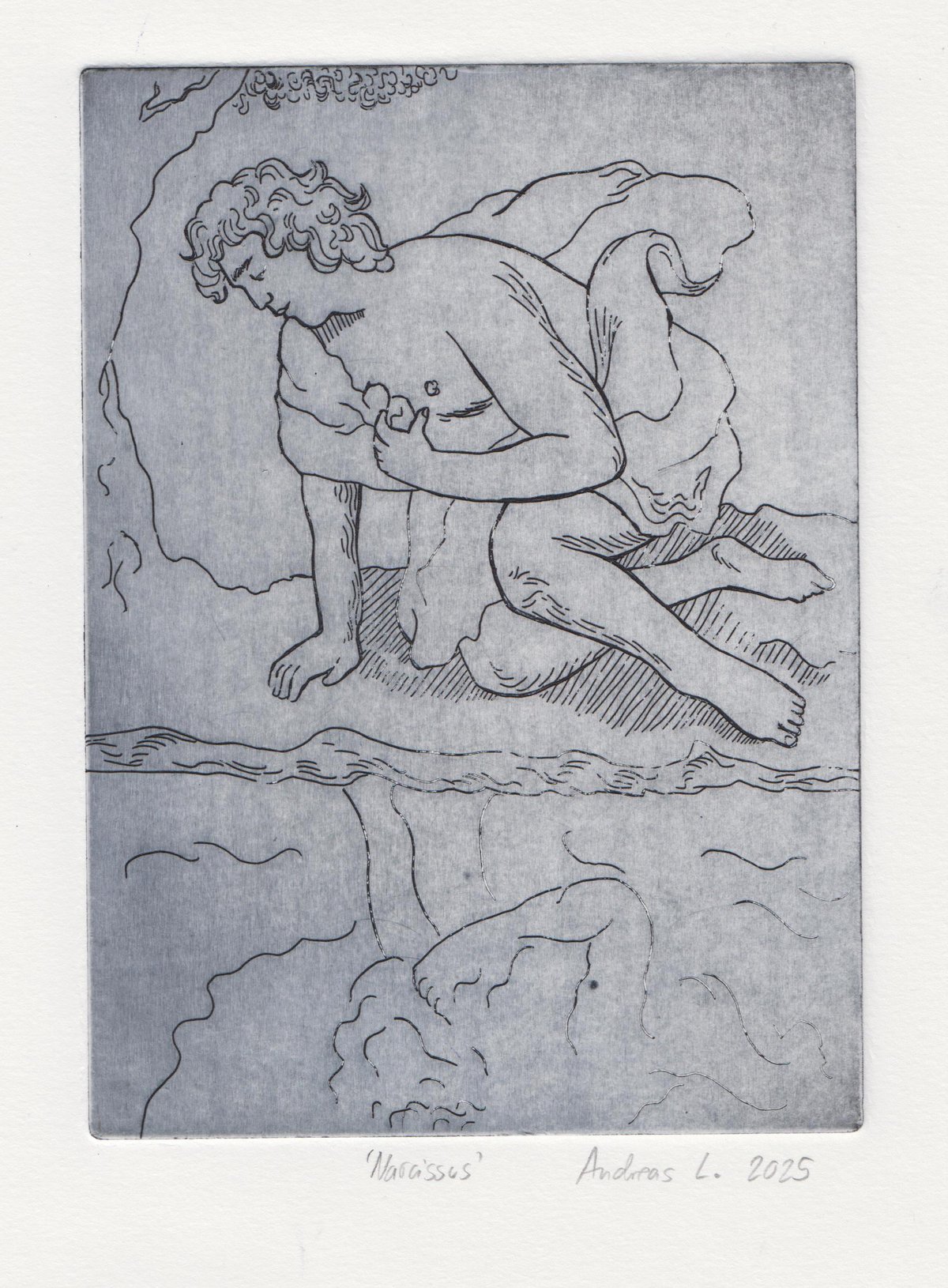Image of Narcissus (intaglio etching)