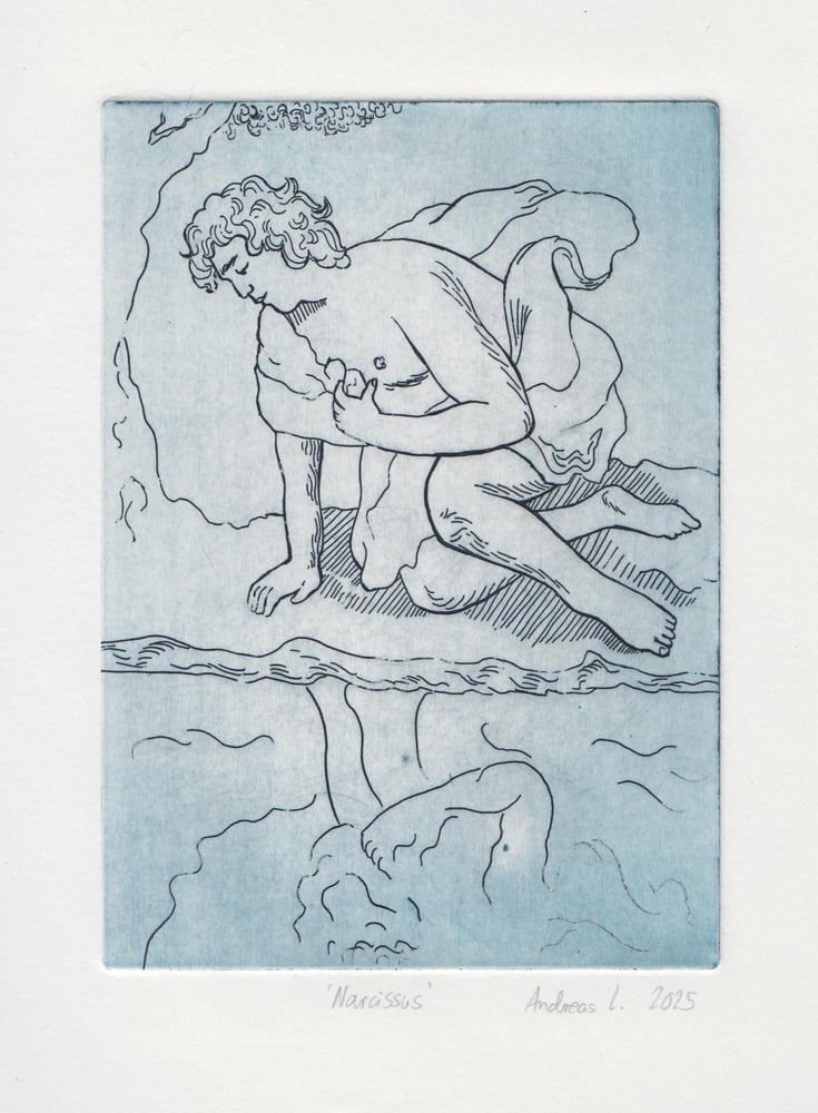 Image of Narcissus (intaglio etching)