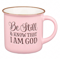 Image 1 of PINK “BE STILL &  KNOW THAT I AM GOD" MUG
