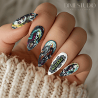 Image 1 of JUST BEETLE JUICE HALLOWEEN NAIL DECALS 