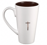 Image 2 of CROSS LIGHT OF THE WORKD  JOHN 8:12 MUG 