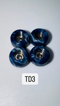 Image 3 of Tie-Dye Acrylic Fingerboard Wheels