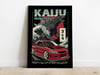 Kaiju Godzilla JDM Racing - Mitsubishi Sport Car Poster