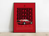 Ferrari F40 - Red Sport Car Poster