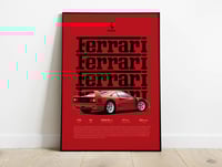Image 1 of Ferrari F40 - Red Sport Car Poster