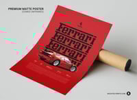 Image 2 of Ferrari F40 - Red Sport Car Poster