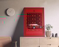 Image 3 of Ferrari F40 - Red Sport Car Poster