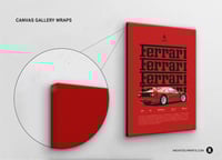 Image 4 of Ferrari F40 - Red Sport Car Poster