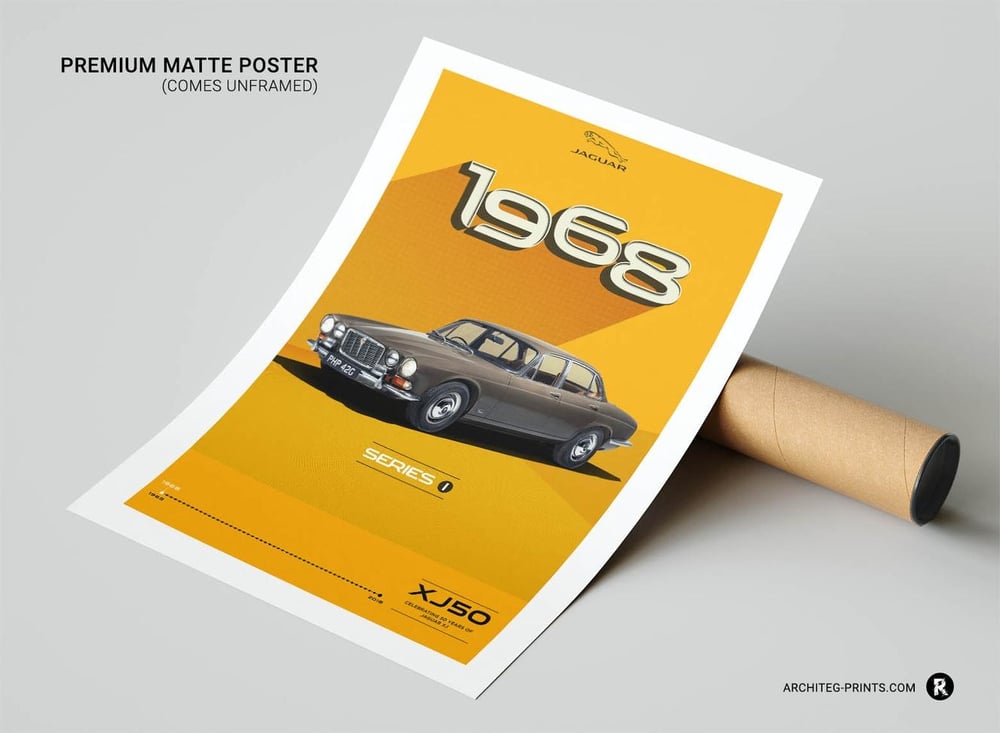 Jaguar XJ Series 1 - Sport Car Poster