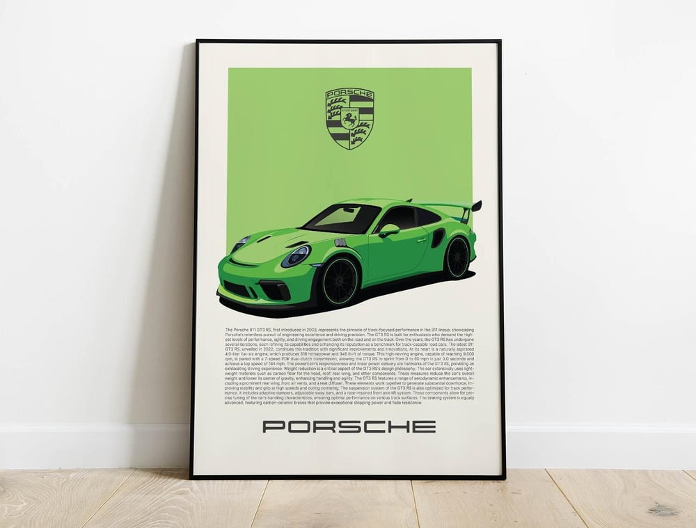 Porsche 911 GT3 RS - Sport Car Poster