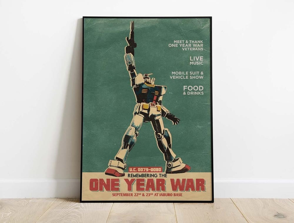 Gundam One Year War Propaganda - Anime Poster