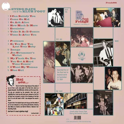 The Singrays - Live at the Klub Foot 1984 (LP)