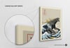 Great Godzilla off Kanagawa Modern Art Poster