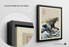 Great Godzilla off Kanagawa Modern Art Poster