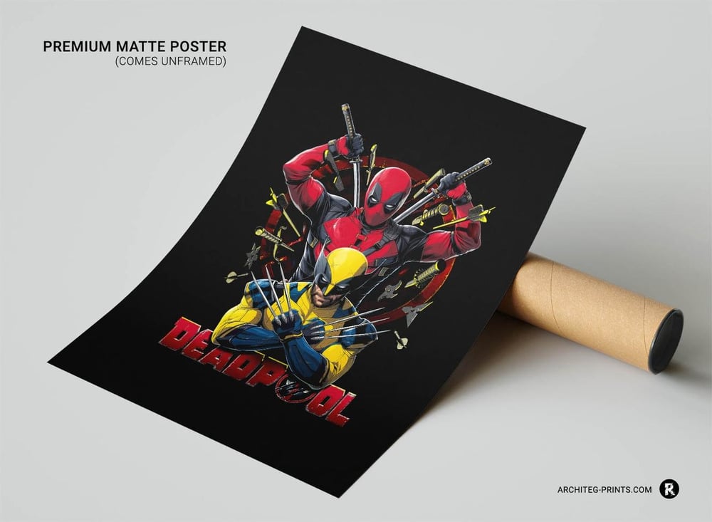 Deadpool and Wolverine Poster 2 - Marvel Movie Poster