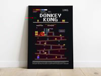 Image 1 of Donkey Kong - Retro Game Poster