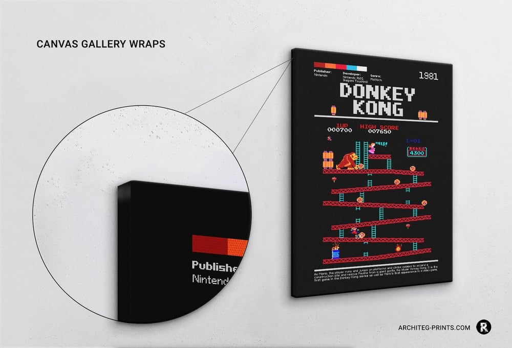 Donkey Kong - Retro Game Poster