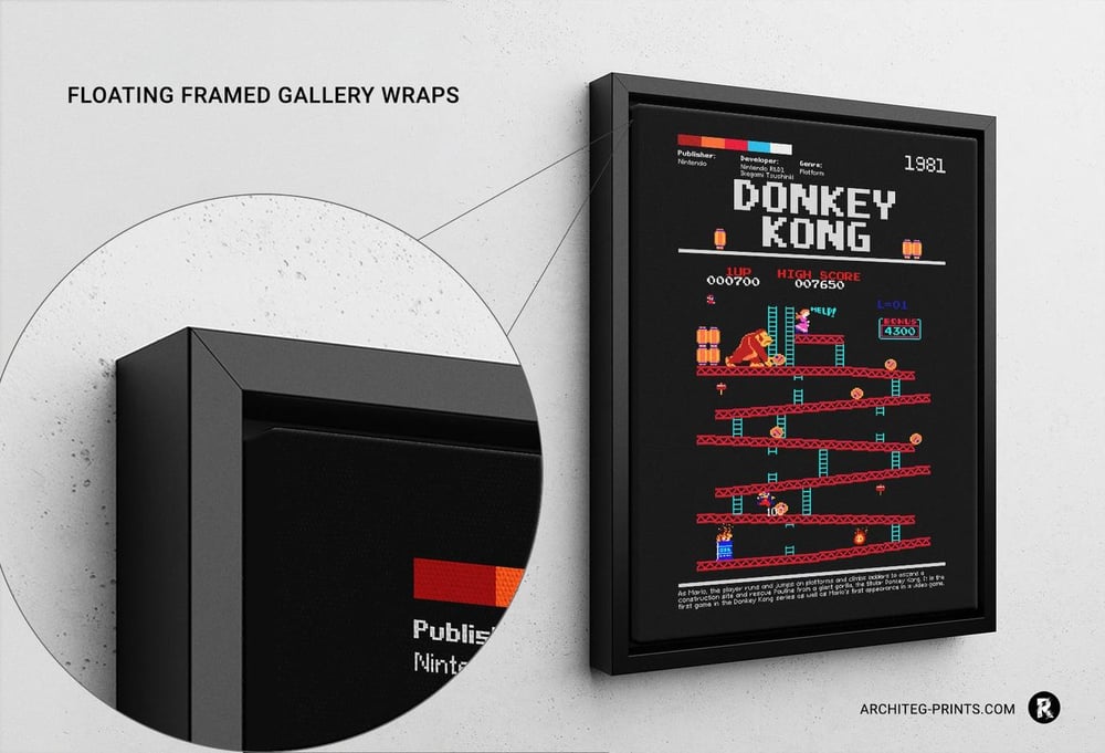 Donkey Kong - Retro Game Poster