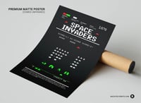 Image 2 of Space Invaders - Retro Game Poster