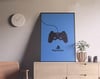PS Playstation Retro Controller - Retro Game Poster