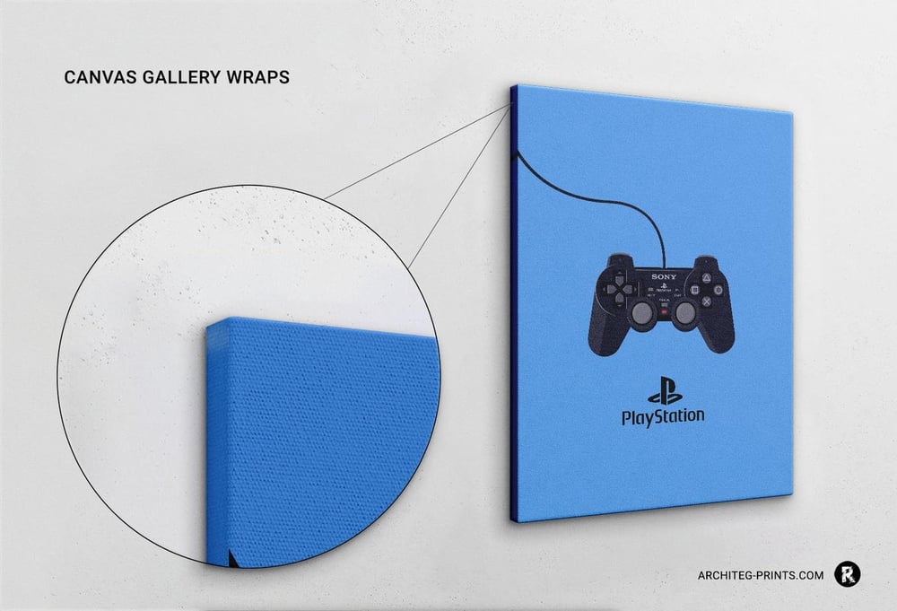 PS Playstation Retro Controller - Retro Game Poster