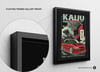 Kaiju Godzilla JDM Racing - Mitsubishi Sport Car Poster