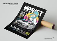 Image 2 of Demon Slayer JDM Street Racing - Tokyo Drift Sport Car Poster
