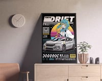 Image 3 of Demon Slayer JDM Street Racing - Tokyo Drift Sport Car Poster