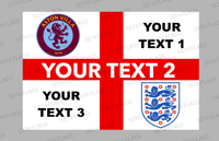CUSTOM ST GEORGE/ENGLAND BADGE FLAG #2