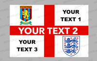 CUSTOM ST GEORGE/ENGLAND BADGE FLAG #3