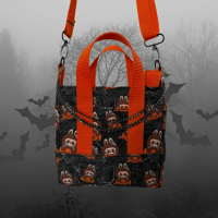 Image 1 of Pumpkin Monster Canvas Mini Tote