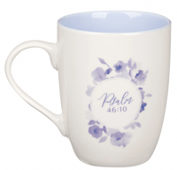Image 2 of BLUE “ BE STILL IN KNOW” PSALM 46:10 MUG 