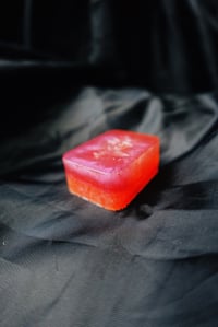 Image 1 of Aurora Pinkish Red Handmade Resin Mahjong Dong Tile